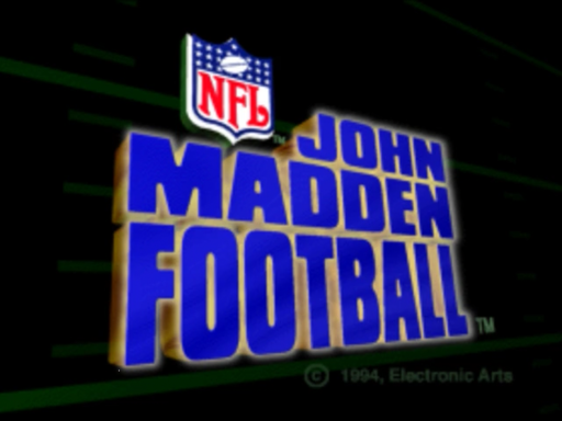 NFL Madden Football title screen for 3DO